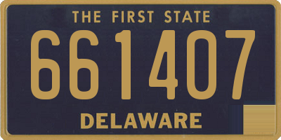DE license plate 661407