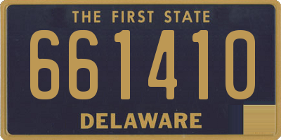 DE license plate 661410