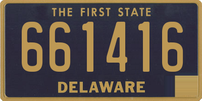 DE license plate 661416