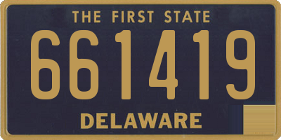 DE license plate 661419