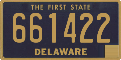 DE license plate 661422