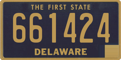 DE license plate 661424