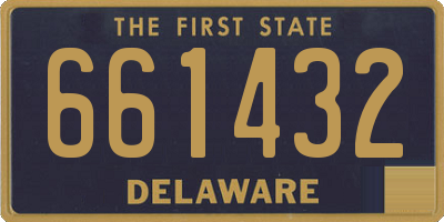 DE license plate 661432