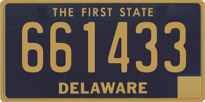DE license plate 661433