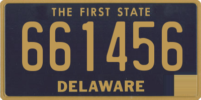 DE license plate 661456