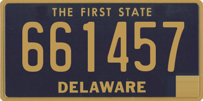 DE license plate 661457