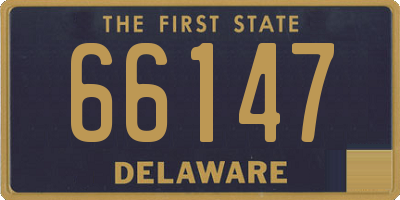 DE license plate 66147
