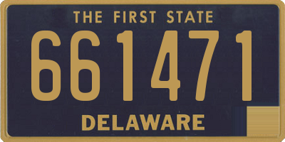 DE license plate 661471