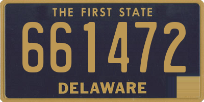 DE license plate 661472