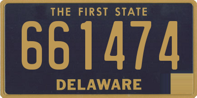DE license plate 661474