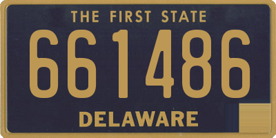 DE license plate 661486
