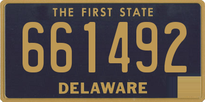 DE license plate 661492