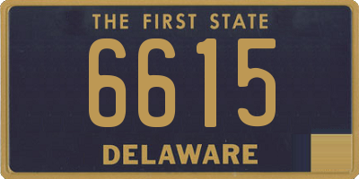 DE license plate 6615
