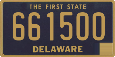 DE license plate 661500
