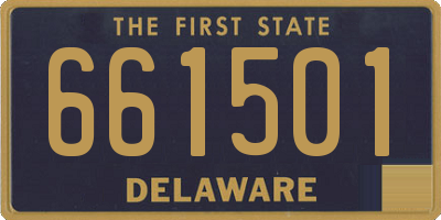 DE license plate 661501