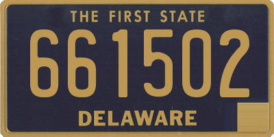 DE license plate 661502