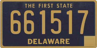 DE license plate 661517