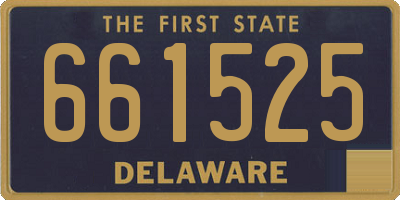 DE license plate 661525