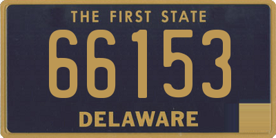 DE license plate 66153