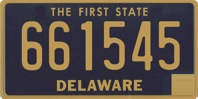 DE license plate 661545