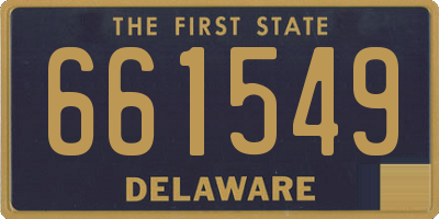 DE license plate 661549