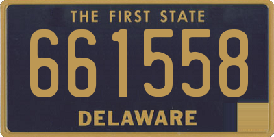 DE license plate 661558