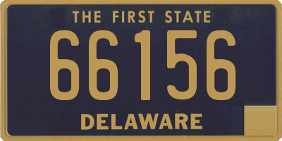 DE license plate 66156