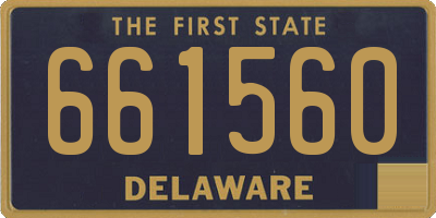 DE license plate 661560
