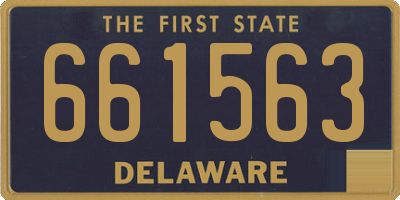 DE license plate 661563