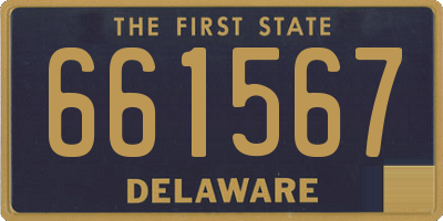 DE license plate 661567