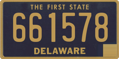 DE license plate 661578