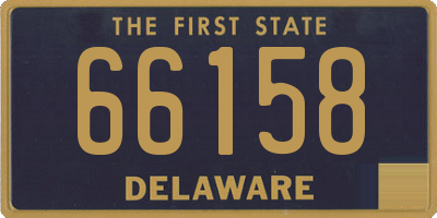 DE license plate 66158