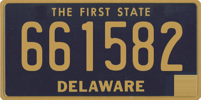DE license plate 661582