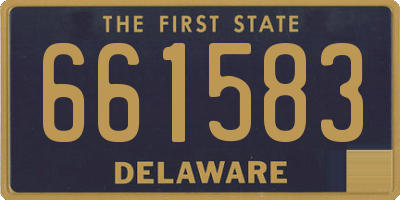 DE license plate 661583