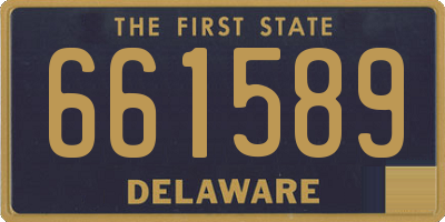 DE license plate 661589