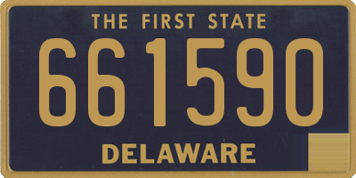 DE license plate 661590
