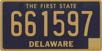 DE license plate 661597