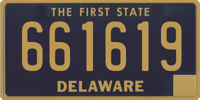 DE license plate 661619