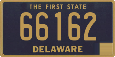 DE license plate 66162