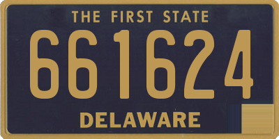 DE license plate 661624