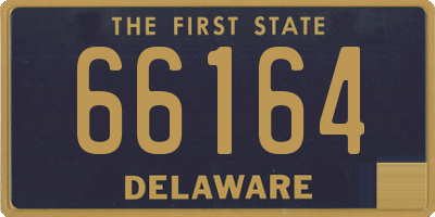 DE license plate 66164