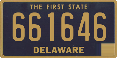 DE license plate 661646