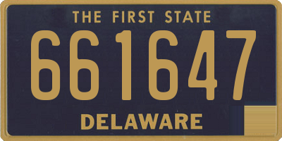 DE license plate 661647