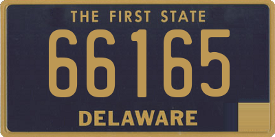 DE license plate 66165