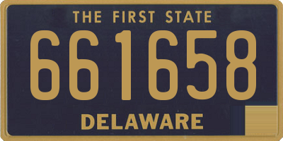DE license plate 661658
