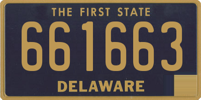 DE license plate 661663