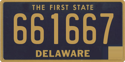 DE license plate 661667