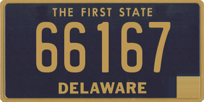 DE license plate 66167