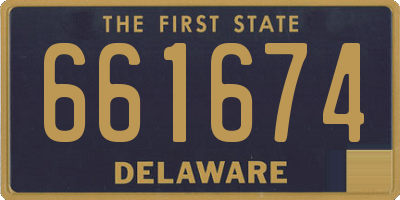 DE license plate 661674