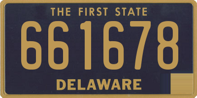 DE license plate 661678